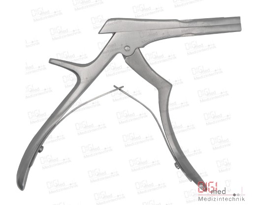 Bone punch insert 20cm 45° + rigid handle