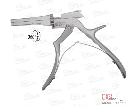 Bone punching insert 23cm 45° + 360° rotating handle