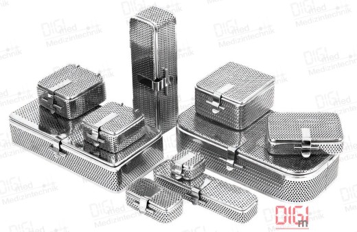 Full Perforated Tray with Lid 200x100x35