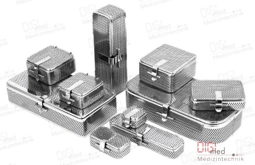 Full Perforated Tray with Lid 225x110x50