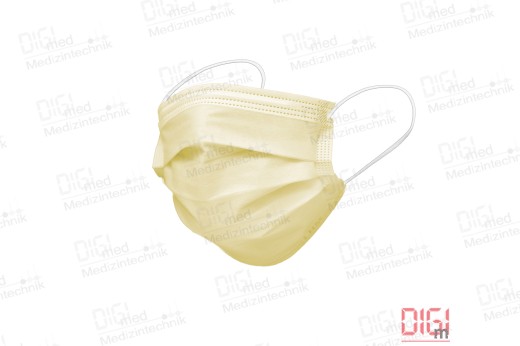 Mouth and nose protection mask yellow