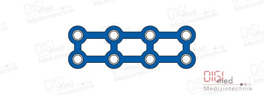 TITAN MOCRO PLATE RECTANGULAR, 4X2 HOLES