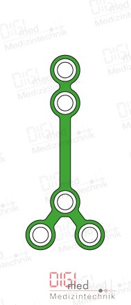 TITAN MEDI Y-PLATE 5 HOLE, LONG STEM, PR