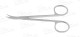 feine chirurgische Schere, seitlich gebogen