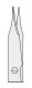 feine chirurgische Schere STEVENS, rund, gerade