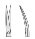 Micro scissors YASARGIL, curved left, pointed