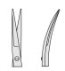 Micro scissors YASARGIL, curved right, pointed