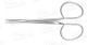 Strabismus Schere, bandförmig, stumpfe Spitzen