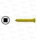 Mini Knochenschraube Ø 2.0mm, Vierkant