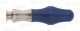 Screwdriver handle, made of POM, rotatable for hexagonal connection