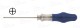 Screwdriver with blade, not rotatable, self-locking for screws Ø 2.0 mm, cross head