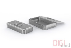 Dental Tray Basket with lid, perforated standard model