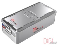 1/1 stainless steel container model, bottom unperforated, lid perforated