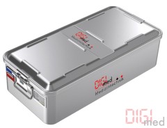 1/1 stainless steel container model, bottom unperforated, lid unperforated