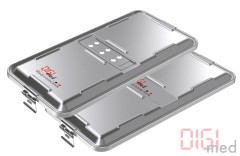 1/1 stainless steel container lid perforated / unperforated