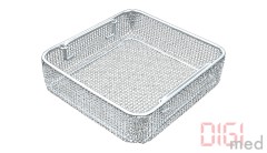 Flach Container Siebkorb 255 x 245 mm