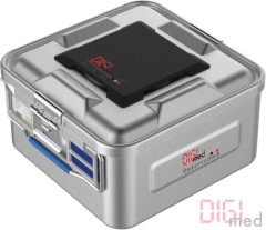 1/2 Container Bio-Barrier bottom and lid unperforated, cassette model 150