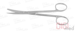 Präparierschere Deaver gebogen, einseitig spitz
