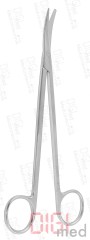 Präparierschere METZENBAUM gebogen, einseitig spitz