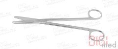 Vascular scissors, gynecological scissors SIMS, straight, round