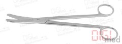 Vascular scissors, gynecological scissors SIMS, curved, sharp