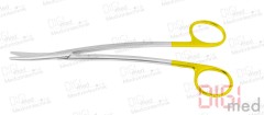 Präparierschere METZENBAUM FINO S TC, gebogen, stumpf