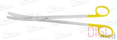 Gynäkologische Schere mit Hartmetallschneide SIMS, gebogen, stumpf