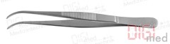 Anatomische Pinzette STANDARD, gebogen, fein
