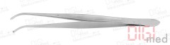 Surgical forceps CUSHING 1x2, curved