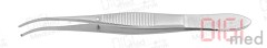 Mikro-Pinzette GRAEFE 1x2, leicht gebogen