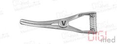Bulldog clamp TITANIUM 3.5 cm, curved