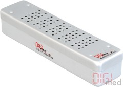 Optics container, bottom perforated, lid perforated