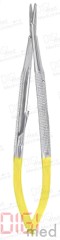 Needle holder with carbide inserts BARRAQUER 14.5 cm, straight