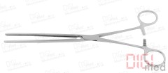Bowel clamp MAYO-ROBSON curved, with atraumatic serration