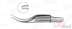 Colibri corneal forceps, delicate, 1x2 straight
