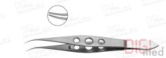 Utility Forceps JAFFE, very delicate smooth jaws, curved