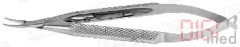 Needleholder BARRAQUER, short model very delicate jaws, curved