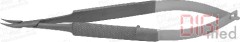 Needle Holder BARRAQUER, short model, very delicate jaws, curved
