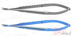 Needle Holder, delicate, curved, iIdeal for 9-0 to 10-0 sutures