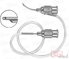 Umgekehrte SIMCOE Spül-Aspirationskanüle, 15 mm lang, 0,3 mm Durchmesser