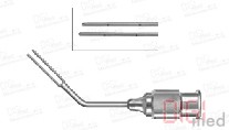 LASIK Cannula VIDAURRI, double-armed, 8 irrigating ports, 25 gauge