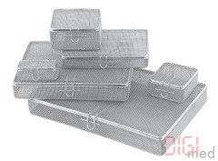 Fine mesh basket with lid 220x140x50