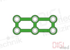 TITAN Rectangle PLATE, 3x2 HOLE, profiles 0.6mm