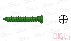 ESD emergency self-tapping screw, self-holding, cross head, Ø 1.9