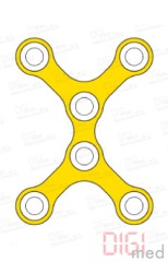 Double Y-plate, titanium, 6 holes small, Profile 0.6mm, System 2.0mm
