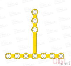 T-Platte, Titan, 10 Loch, Profil 0.75mm, System 2.0mm