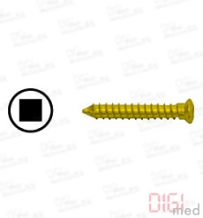 Mini bone screw Ø 2.0mm, square head