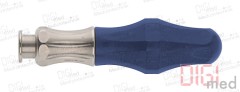Screwdriver handle, made of POM, rotatable for hexagonal connection