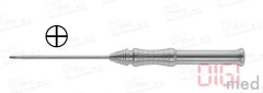 Screwdriver rotatable with blade, self-locking for Ø 2.0 mm screws, cross head