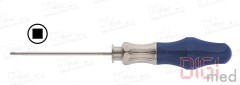 Screwdriver with blade, rotatable, self-locking for screws Ø 2.0 mm, square head